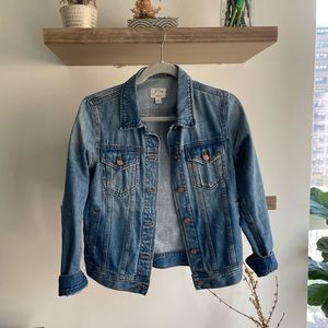 J. Crew classic blue denim jacket (XS)